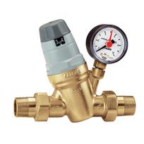 Caleffi 3/4" slėgio reduktorius su manometru