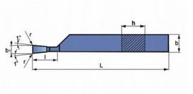 Tekinimo peilis Nnbe 16x16mm su karbido lydinio plokštele S20/p20