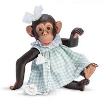 Lėlė Lola 32cm - Ispaniška beždžionėlė su suknele