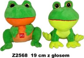 Žaislinė varlytė su garsu, 20 cm, sėdinti