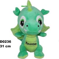 Žalias dinozauras drakonas minkštas žaislas - 31 cm