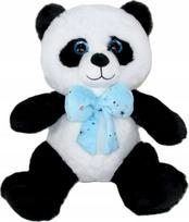 Pliušinė panda 20cm su mėlyna peteliške