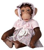 Lėlė Lola 32 cm, minkšta vinilinė, su suknele ir priedais