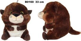Pliušinis ūdra 33 cm sėdinti