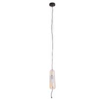 Maxlight Mauri pakabinamas šviestuvas, stiklinis gaubtas, E14, 12w, Ip20, juodas