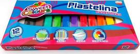 Plastelino rinkinys 12 spalvų, Koma Plast