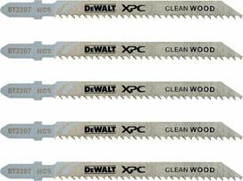Pjūklinės juostos - DEWALT - XPC su atvirkštine dantų forma HCS - Pjovimo gylis 40mm - 5 juostų rinkinys