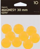 Grand geltoni magnetukai 30mm, 10 vnt.