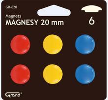 Magnetukai 20mm, 6 vnt.