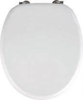 Klasikinė balta Mdf tualeto sėdynė, 43.5x37.5 cm