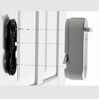 Reguliuojama spyna Yale Linus Smart Lock, 2 raktai, satino nikelis, Sidabras