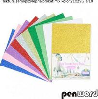 Penword A4 blizgus lipnus popierius, 10 spalvų