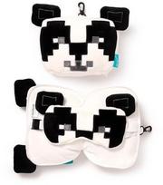 Kelioninė pagalvė ir akių kaukė Panda Minecraft