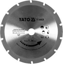 Yato pjovimo diskas medienai su vinimis 185mm, 20mm, 14 dantų