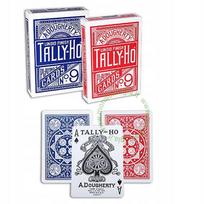 Tally-ho Fan Back Red/blue kortai magijai ir žaidimams