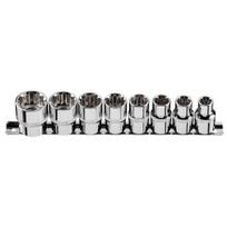 Lizdiniai raktai Spline 1/2", 8 vnt. rinkinys