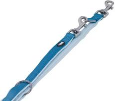 Nobby Classic Preno reguliuojamas pavadėlis 200cm, 15/20mm, šviesiai mėlynas