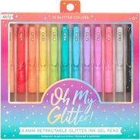 Gelinių rašiklių rinkinys su blizgučiais "oh My Glitter", 12 spalvų