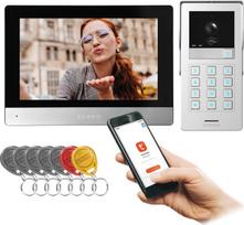 Wifi vaizdo domofonas 8" Full Hd, Tuya, su kodu ir Rfid