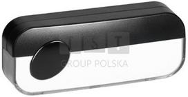 Laidinio durų skambučio mygtukas 230v, juodas