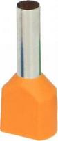 Dviguba izoliuota kabelio mova 4 mm2, 25 vnt., oranžinė