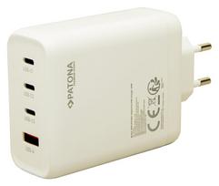 Įkroviklis nešiojamam kompiuteriui Patona USB-C GaN 140W, 3xUSB-C, USB-A, PD3.0, QC3.0