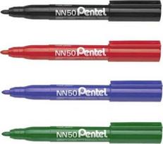 Pentel Nn50 permanentinis žymeklis, mėlynas, apvalus galiukas