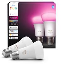2x Led E27 8.1w 1100lm Rgb Balta Spalva Philips Hue