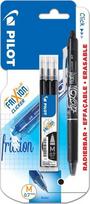 Ištrinamas rašiklis Frixion Clicker su 3 juodais 0.7mm papildymais