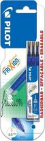 Pilot Frixion mėlyni 0,5mm trintukai rašiklio papildymai, 3 vnt.