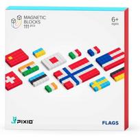 Pixio 111 vėliavų magnetiniai konstravimo kaladėlės