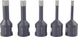 Deimantinių karūnų rinkinys 5-12mm, 5 vnt., M14