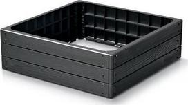 Prosperplast Base Woody sodinimo lysvė, 75x75x25 cm, pilka