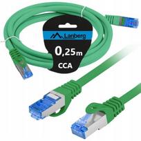 Lanberg tinklo kabelis Cat 6a S/ftp, 0.25m, Rj45