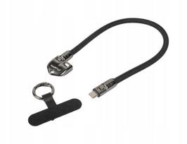 Lanberg Usb-c į Usb-c kabelis 240w, 0.3m, 2in1 raktų pakabukas-dirželis