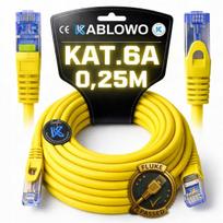 Lanberg tinklo kabelis Cat.6a S/ftp Rj45, 0.25m, žalias