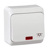 Schneider Electric Prima jungiklis su indikatoriumi, baltas