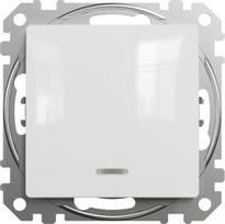 Schneider Sedna Design jungiklis su Led, baltas