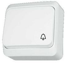Schneider Electric Prima vieno mygtuko jungiklis, baltas