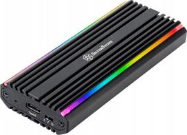 Išorinio kietojo disko dėklas Silverstone Ms13 M.2 Ssd dėklas, juodas