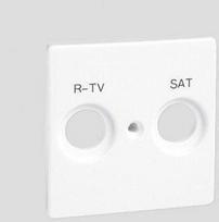 Simon 82 Rtv-sat antenos lizdo dangtelis, baltas