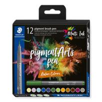 Staedtler 371 Nature teptukiniai markeriai, 12 spalvų
