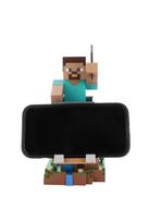 Figurėlė Minecraft Steve - IŠSKIRTINIS ŽAIDIMAS - Kabelių vaikinai - Ausinių, išmaniojo telefono ar mažo priedėlio laikiklis - 20 cm