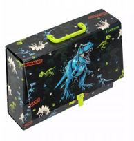 Starpak A4 tekinė su rankena, storis 5,5 cm, dinozaurai
