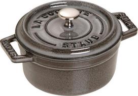 Staub Mini Cocotte apvalus 250 ml ketaus puodas, grafito spalvos