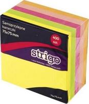 Lipniosios "post-it" lapeliai 76x76mm 400 vnt. neoniniai