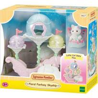 Sylvanian Families Magiško Balionų Laivo Rinkinys su Katytės Figūrėle