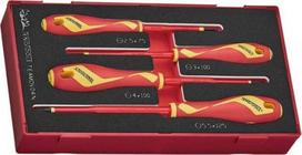 Teng Tools Vde plokščių atsuktuvų rinkinys, 4 vnt.