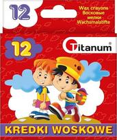 Vaško pieštukai Titanum 12 spalvų