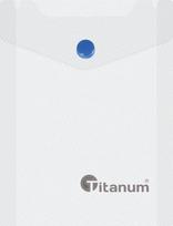 Vokų aplankas A6 vertikalus skaidrus - Titanum